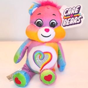 Rainbow Care Bear Easter basket Doll 2023 BNWT 11"